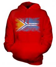 Tuva Distressed Flag Unisex Adult Hoodie