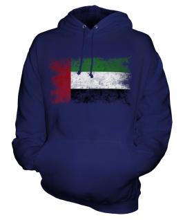 United Arab Emirates Distressed Flag Unisex Adult Hoodie
