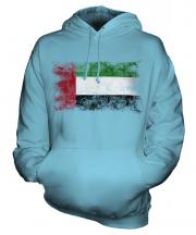 United Arab Emirates Distressed Flag Unisex Adult Hoodie