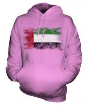 United Arab Emirates Distressed Flag Unisex Adult Hoodie