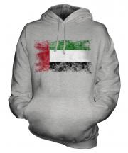 United Arab Emirates Distressed Flag Unisex Adult Hoodie