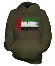United Arab Emirates Distressed Flag Unisex Adult Hoodie
