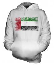 United Arab Emirates Distressed Flag Unisex Adult Hoodie