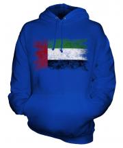 United Arab Emirates Distressed Flag Unisex Adult Hoodie