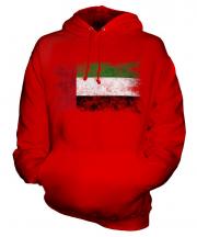 United Arab Emirates Distressed Flag Unisex Adult Hoodie