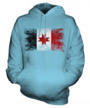 Udmurtia Distressed Flag Unisex Adult Hoodie