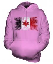 Udmurtia Distressed Flag Unisex Adult Hoodie
