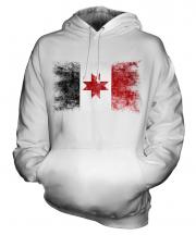 Udmurtia Distressed Flag Unisex Adult Hoodie