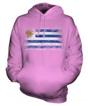 Uruguay Distressed Flag Unisex Adult Hoodie