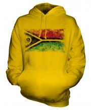 Vanuatu Distressed Flag Unisex Adult Hoodie