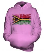 Vanuatu Distressed Flag Unisex Adult Hoodie