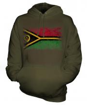 Vanuatu Distressed Flag Unisex Adult Hoodie