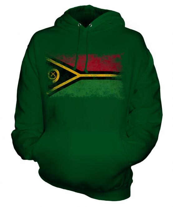 Vanuatu Distressed Flag Unisex Adult Hoodie