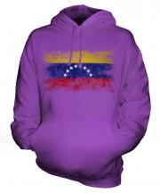 Venezuela Distressed Flag Unisex Adult Hoodie