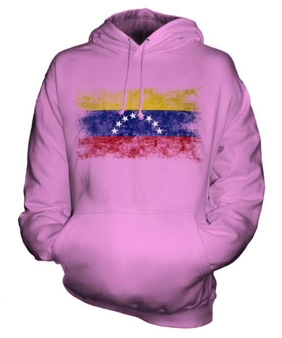 Venezuela Distressed Flag Unisex Adult Hoodie