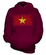 Vietnam Distressed Flag Unisex Adult Hoodie