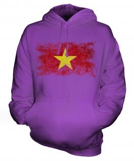 Vietnam Distressed Flag Unisex Adult Hoodie