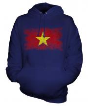 Vietnam Distressed Flag Unisex Adult Hoodie