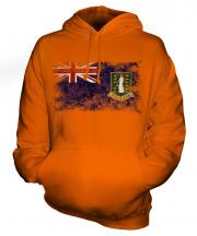 Uk Virgin Islands Distressed Flag Unisex Adult Hoodie