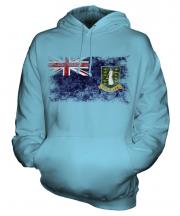 Uk Virgin Islands Distressed Flag Unisex Adult Hoodie