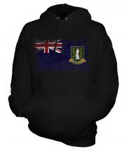 Uk Virgin Islands Distressed Flag Unisex Adult Hoodie