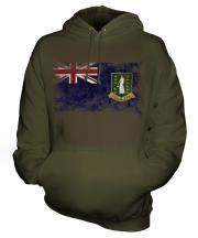 Uk Virgin Islands Distressed Flag Unisex Adult Hoodie