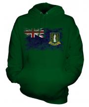 Uk Virgin Islands Distressed Flag Unisex Adult Hoodie