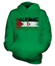 Western Sahara Distressed Flag Unisex Adult Hoodie