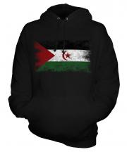 Western Sahara Distressed Flag Unisex Adult Hoodie