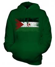 Western Sahara Distressed Flag Unisex Adult Hoodie