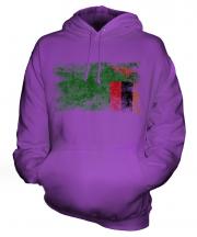 Zambia Distressed Flag Unisex Adult Hoodie