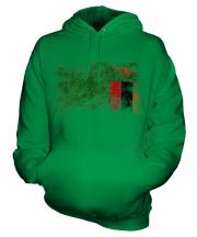 Zambia Distressed Flag Unisex Adult Hoodie