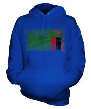 Zambia Distressed Flag Unisex Adult Hoodie