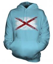 Alaska State Distressed Flag Unisex Adult Hoodie