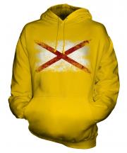 Alaska State Distressed Flag Unisex Adult Hoodie