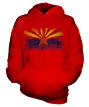 Arizona State Distressed Flag Unisex Adult Hoodie