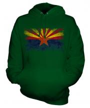 Arizona State Distressed Flag Unisex Adult Hoodie