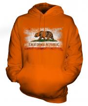 California State Distressed Flag Unisex Adult Hoodie
