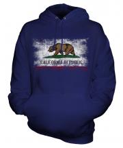 California State Distressed Flag Unisex Adult Hoodie