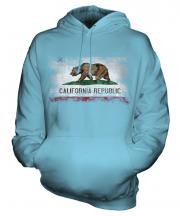 California State Distressed Flag Unisex Adult Hoodie