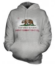 California State Distressed Flag Unisex Adult Hoodie
