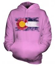 Colorado State Distressed Flag Unisex Adult Hoodie