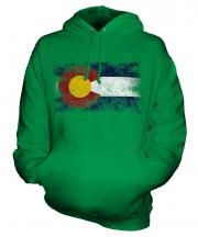 Colorado State Distressed Flag Unisex Adult Hoodie