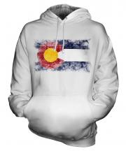 Colorado State Distressed Flag Unisex Adult Hoodie