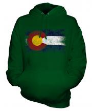 Colorado State Distressed Flag Unisex Adult Hoodie