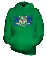 Connecticut State Distressed Flag Unisex Adult Hoodie
