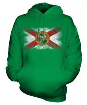 Florida State Distressed Flag Unisex Adult Hoodie