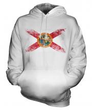 Florida State Distressed Flag Unisex Adult Hoodie