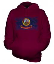 Idaho State Distressed Flag Unisex Adult Hoodie