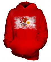 Illinois State Distressed Flag Unisex Adult Hoodie